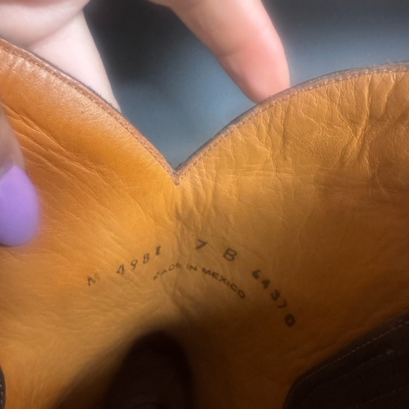 Lucchese Women's Dark Brown Ankle Boots - Picture 3 of 3